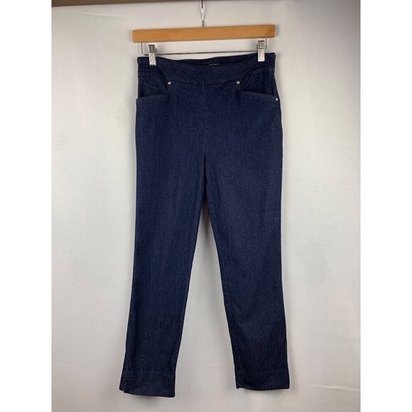 Hilary Radley Womens Denim-Look Pants S - Picture 1 of 6